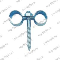 Хомут металлический двойной 1/2