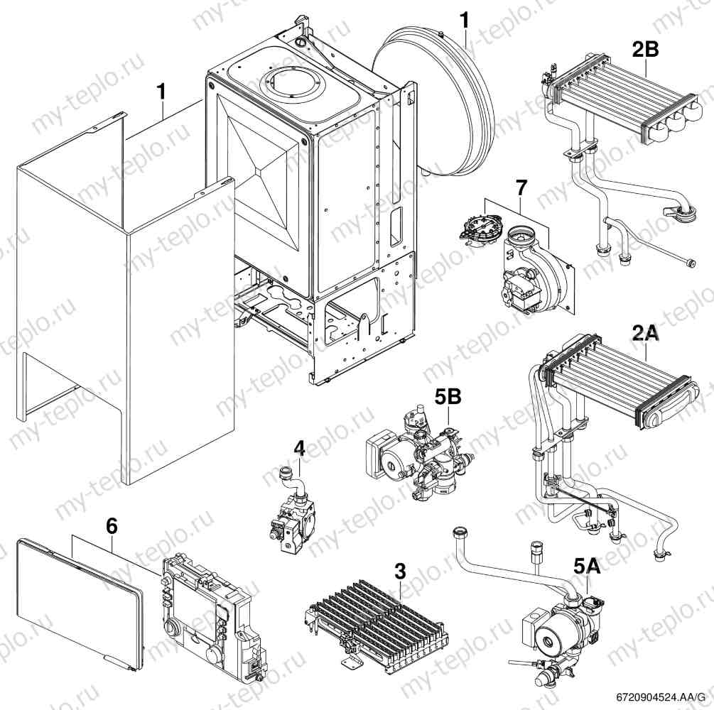 Купить запчасти Buderus Logamax U054-24 в Астрахани