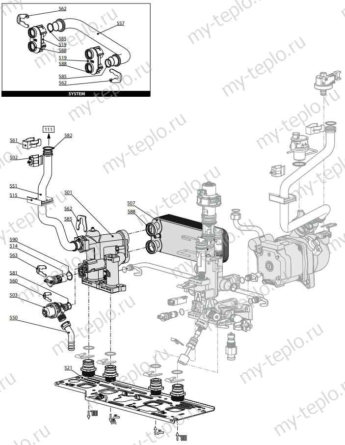 Запчасти Ariston CLAS X SYSTEM 32 FF купить в Астрахани