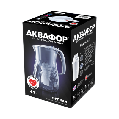 Фильтр-кувшин Аквафор Орлеан модель Р140А5FM (кобальт) (211772)