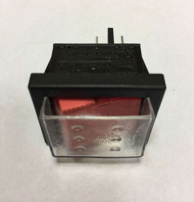 Джилекс выключатель кнопочный 4 контакта 30х25 250В 15А с подсветкой (М545)